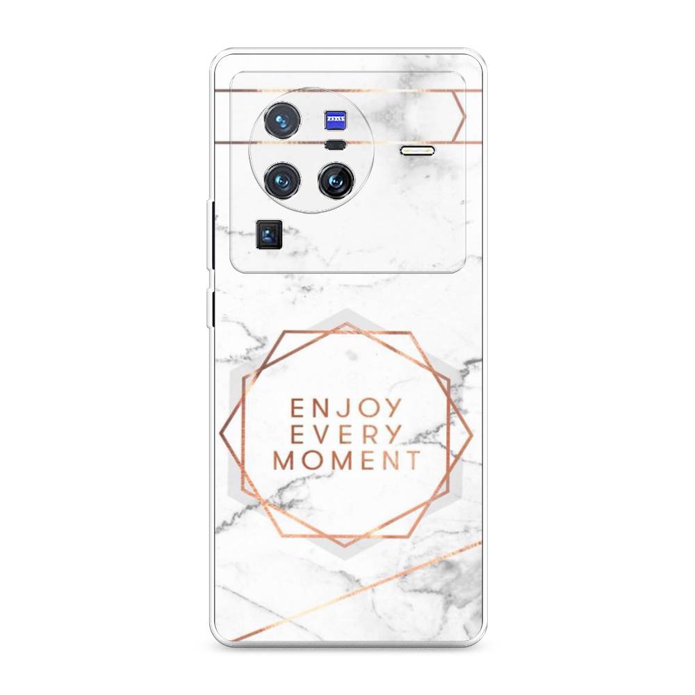 

Чехол Awog на Vivo X80 Pro "Enjoy every moment мрамор", Разноцветный, 266650-7