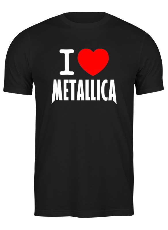 

Футболка мужская Printio «i love metallica» черная 3XL, Черный, «i love metallica»