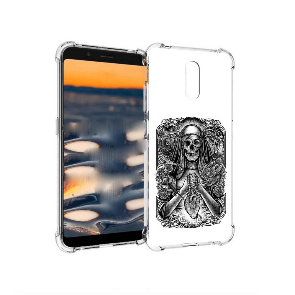 

Чехол MyPads Tocco для Nokia C2 скелет с сердцем (PT227055.113.603), Прозрачный, Tocco