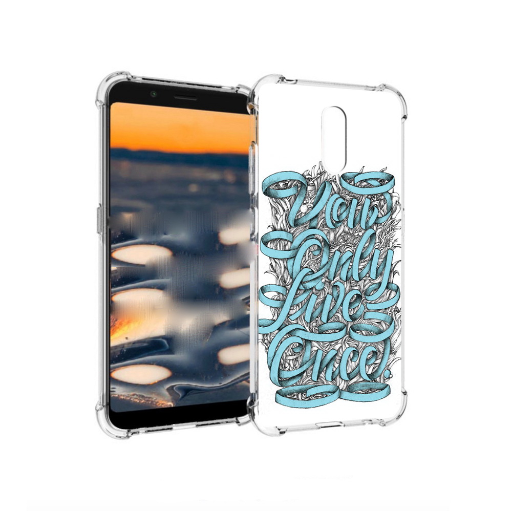 

Чехол MyPads Tocco для Nokia C2 слова из ленты абстракция (PT227055.113.607), Прозрачный, Tocco