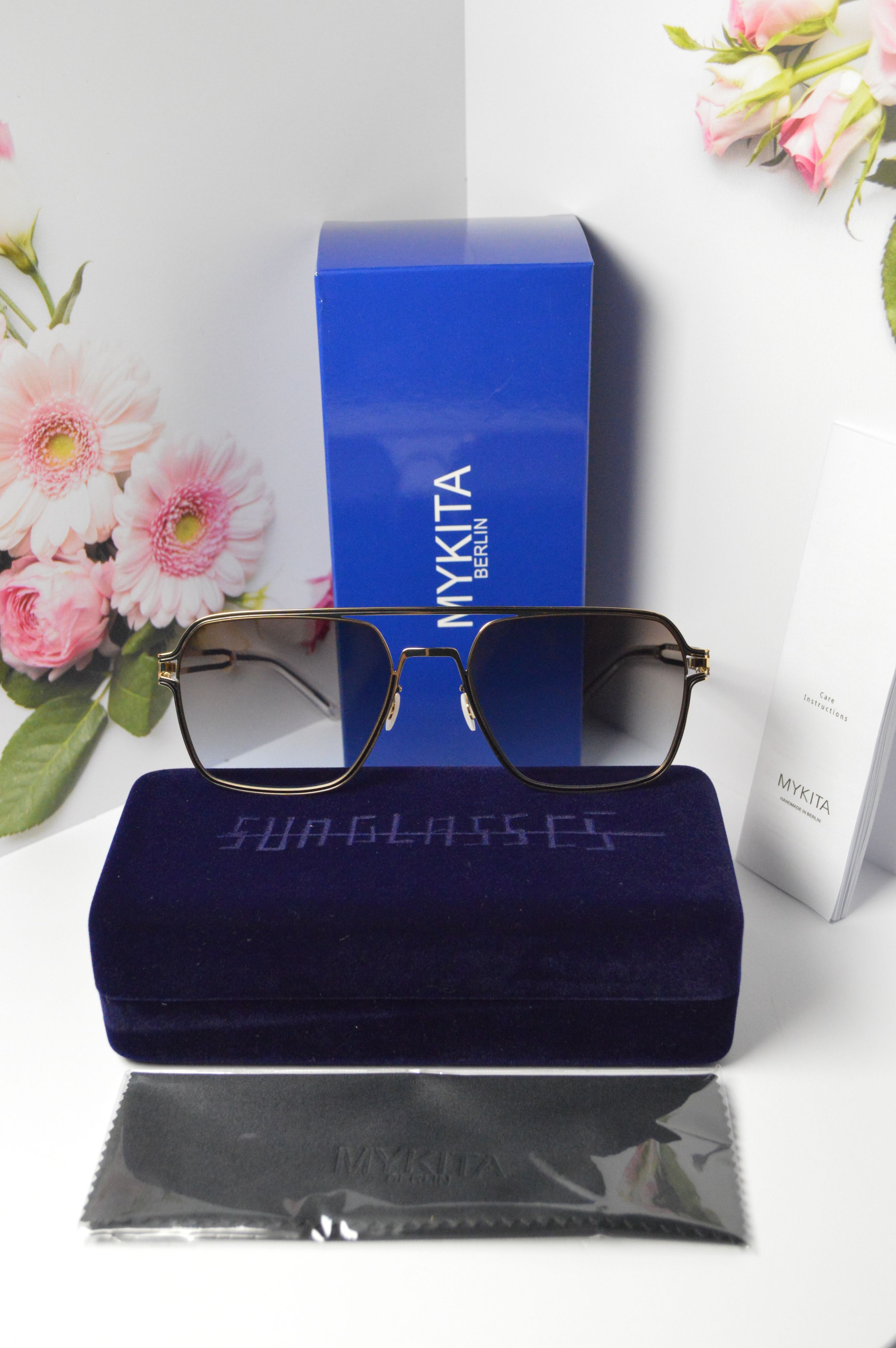 Солнцезащитные очки унисекс MYKITA OL-OM-Mykita-Riku-col-553 серые 8500₽