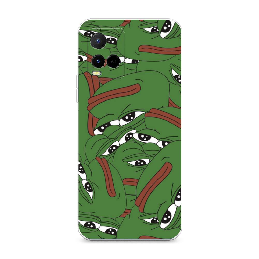 

Чехол Awog на Vivo Y21e "Печальный frog", Разноцветный, 266350-9