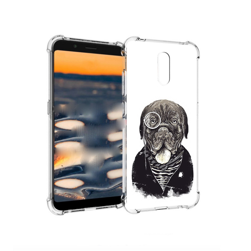 

Чехол MyPads Tocco для Nokia C2 солидный песик (PT227055.113.615), Прозрачный, Tocco