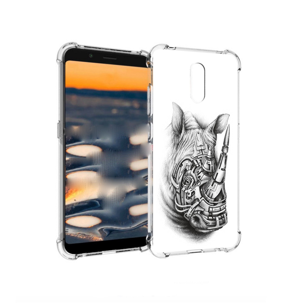 

Чехол MyPads Tocco для Nokia C2 стальной носорог (PT227055.113.620), Прозрачный, Tocco