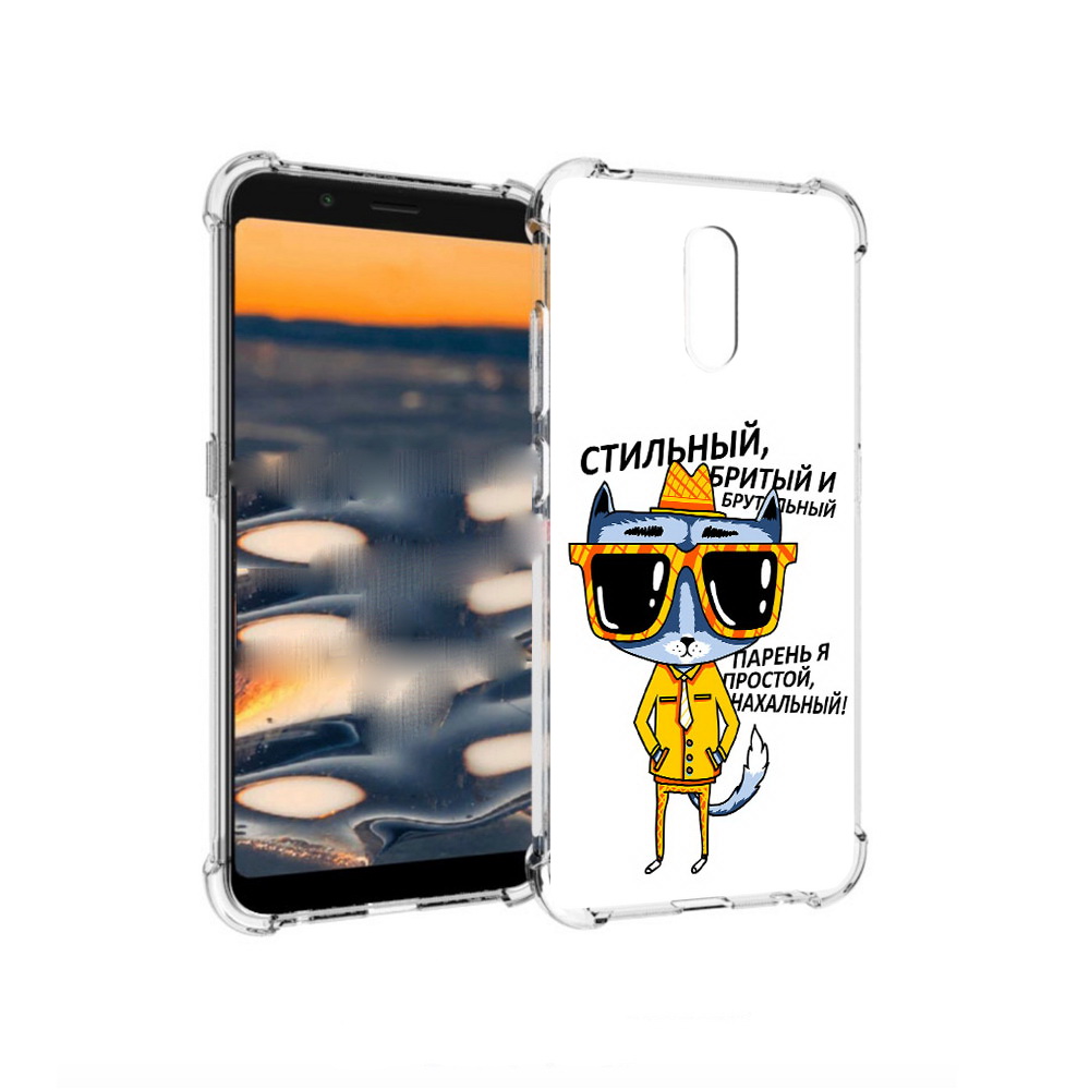 

Чехол MyPads Tocco для Nokia C2 стильный кот (PT227055.113.625), Прозрачный, Tocco