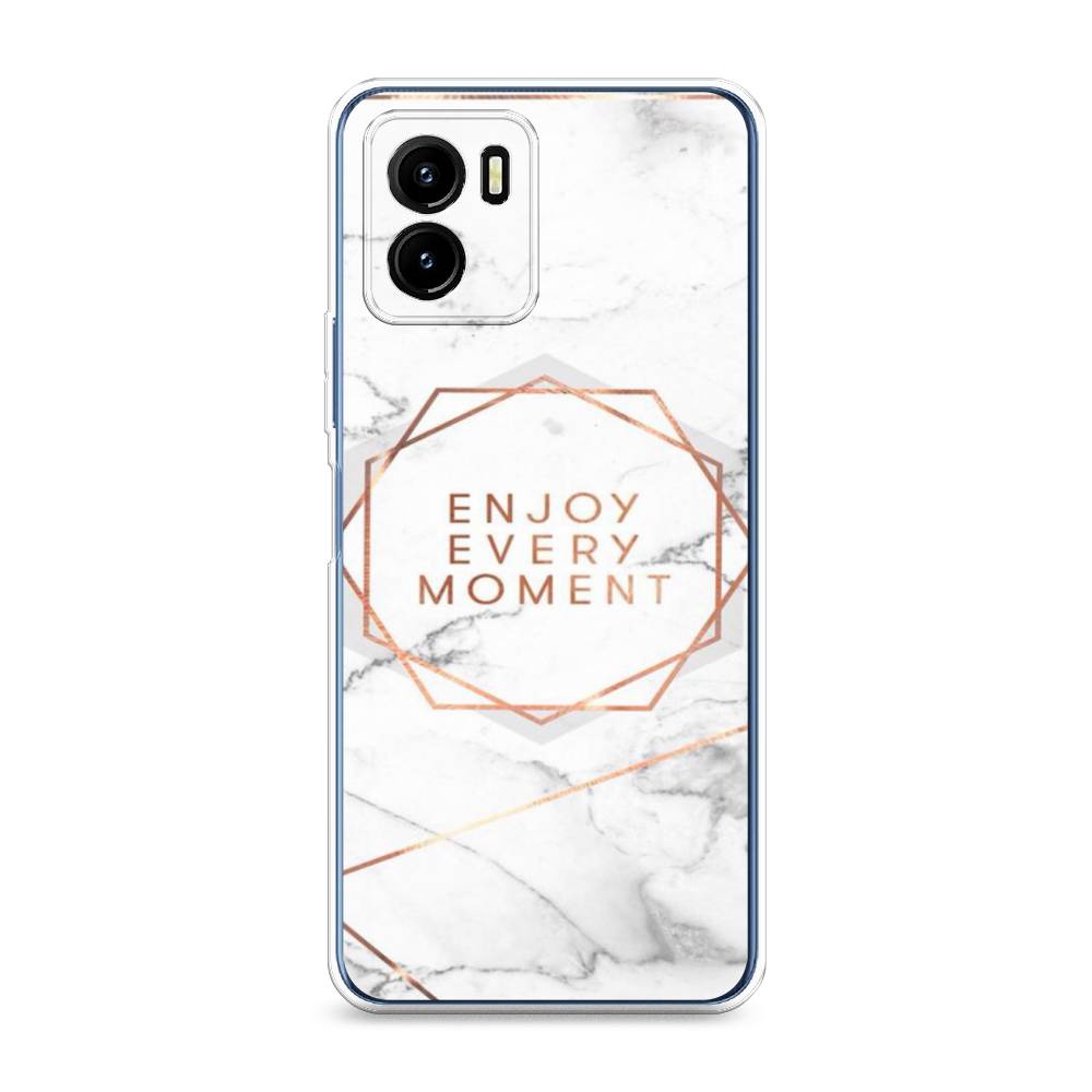 

Чехол Awog на Vivo Y15s "Enjoy every moment мрамор", Разноцветный, 265650-7