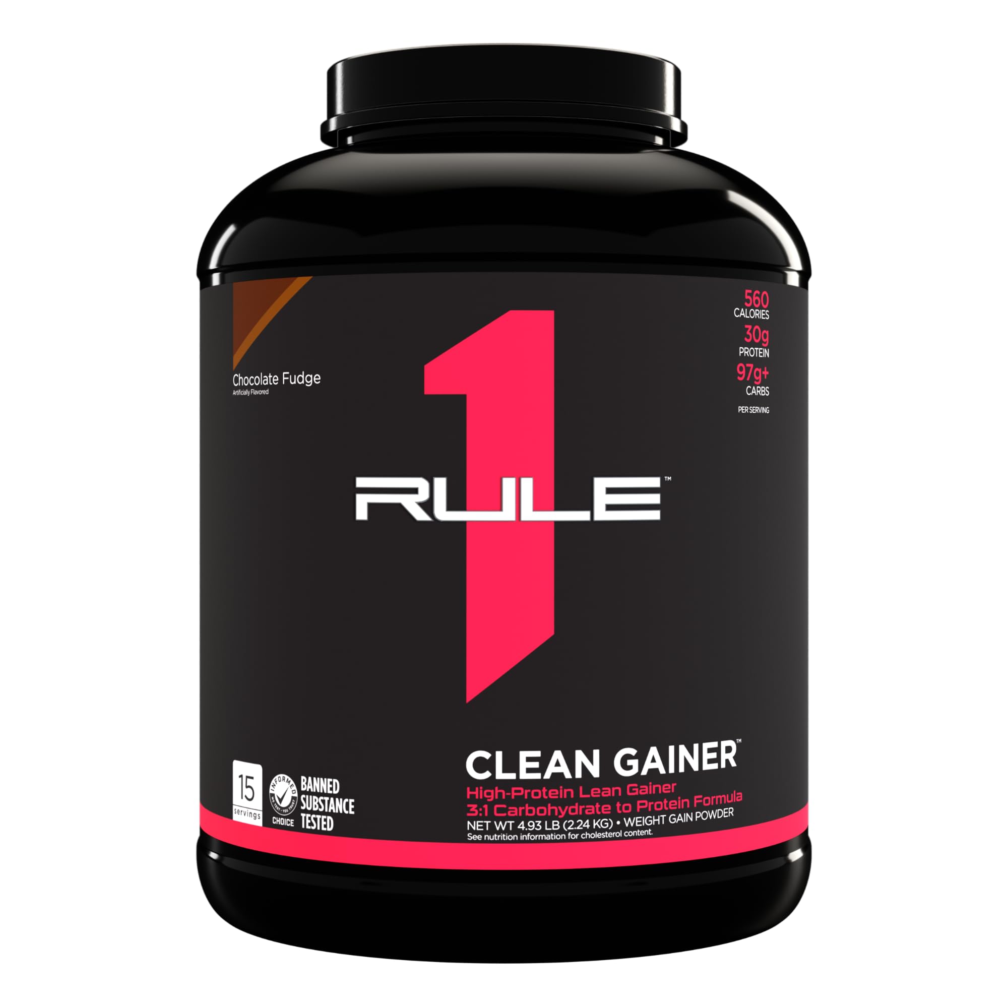 Гейнер RULE ONE Clean Gainer, Chocolate Fudge, 15 порций