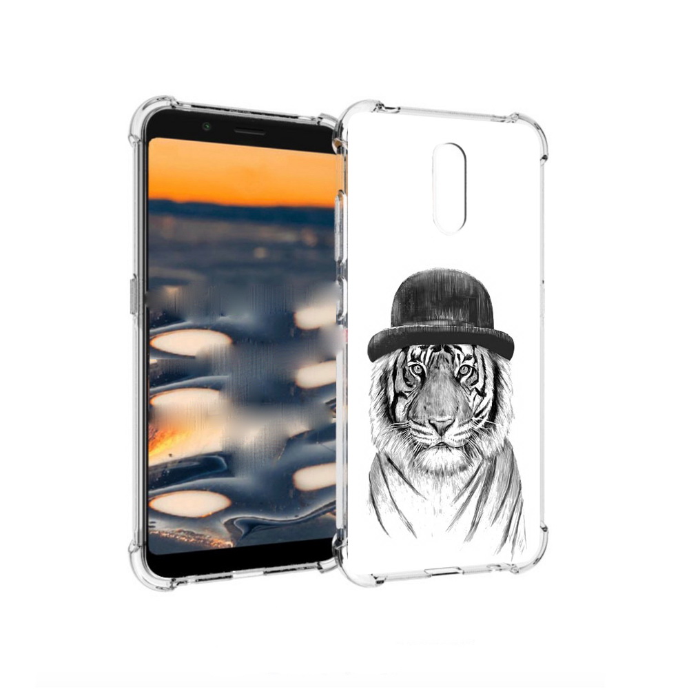 

Чехол MyPads Tocco для Nokia C2 тигр британец (PT227055.113.641), Прозрачный, Tocco