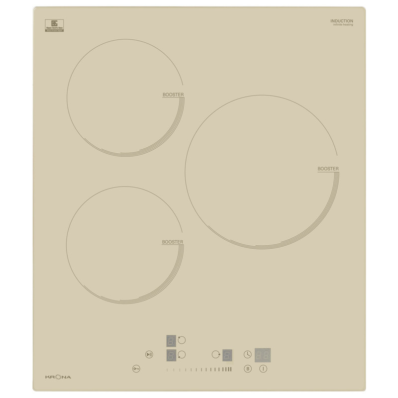 Встраиваемая варочная панель индукционная Krona VENTO 45 IV B бежевый