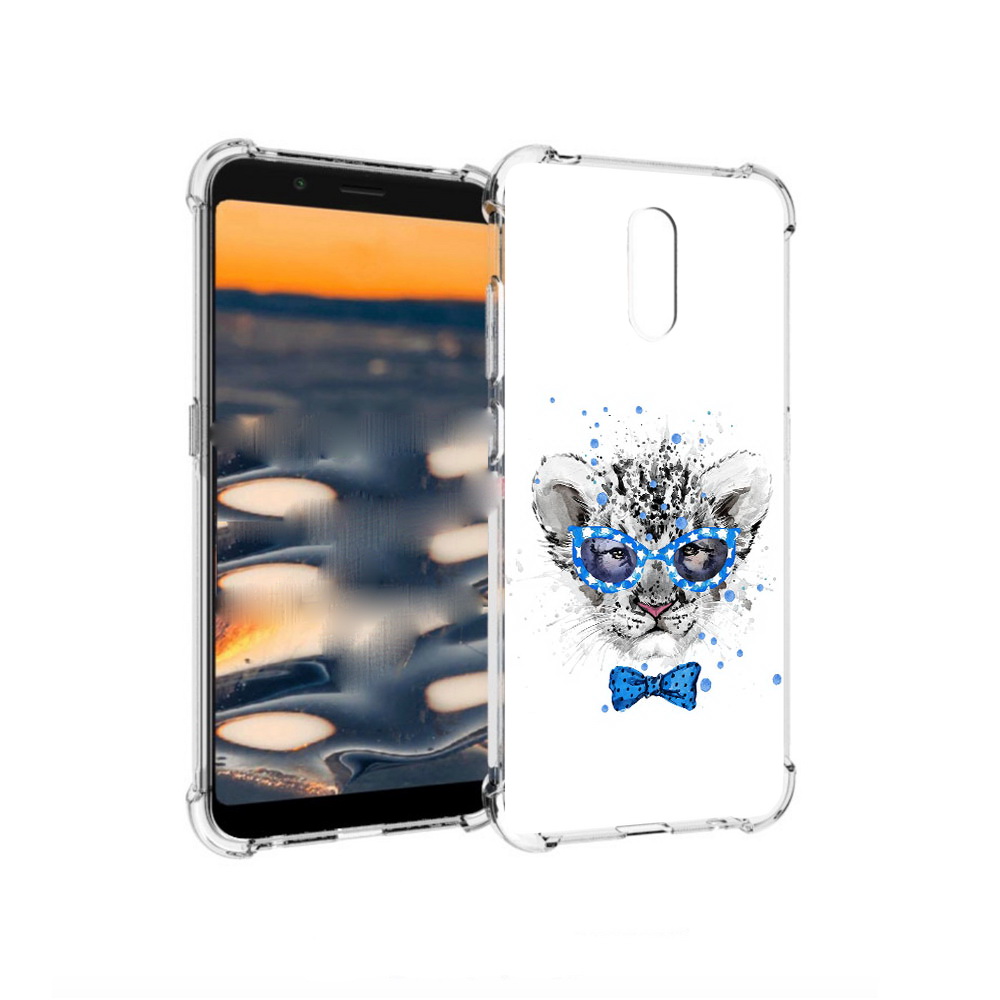 

Чехол MyPads Tocco для Nokia C2 тигренок с бабочкой (PT227055.113.642), Прозрачный, Tocco