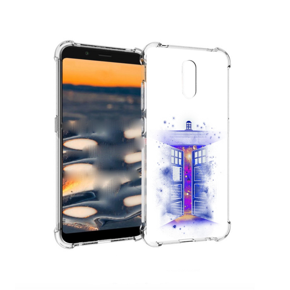 

Чехол MyPads Tocco для Nokia C2 фиолетовый уголок абстракция (PT227055.113.659), Прозрачный, Tocco