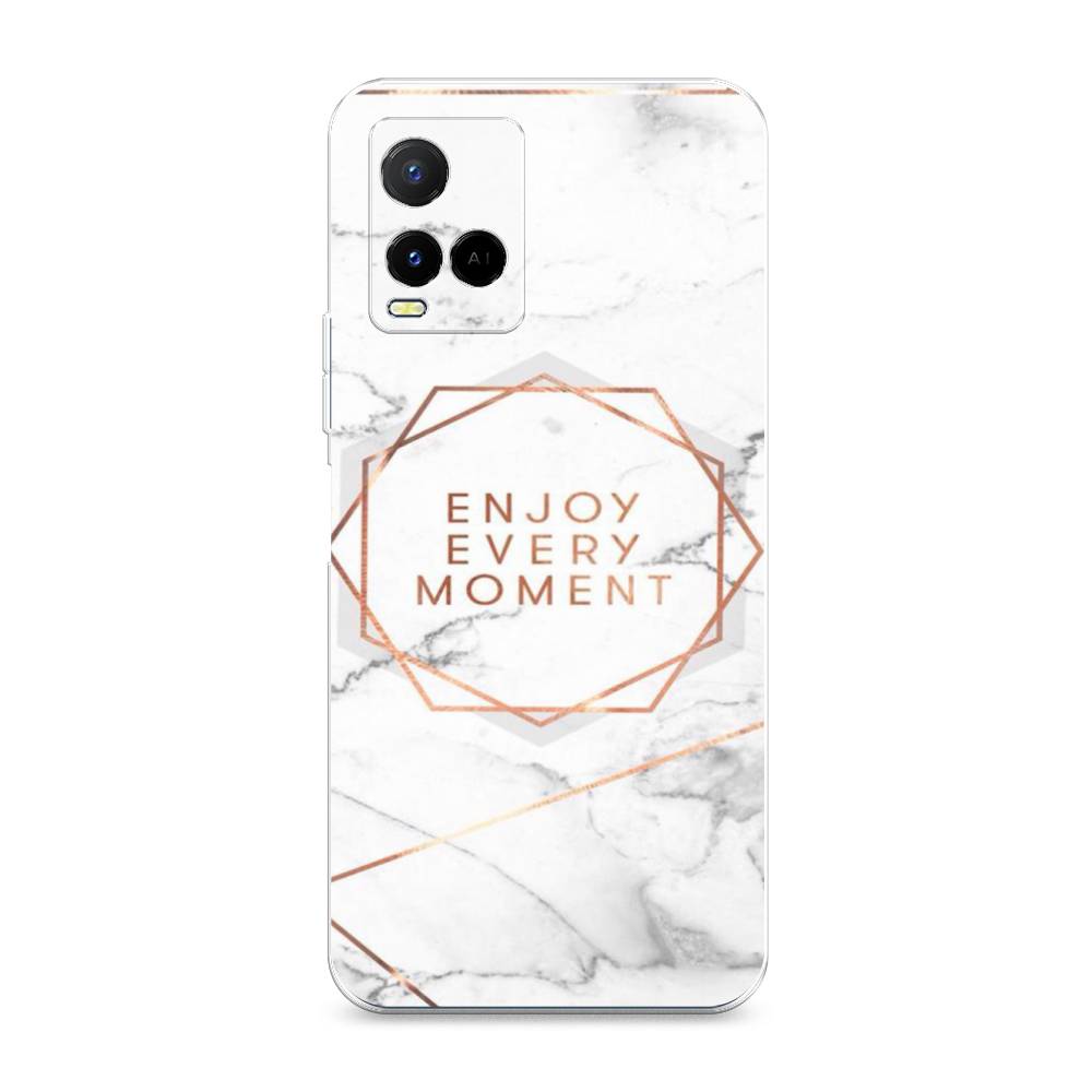 

Чехол Awog на Vivo Y21e "Enjoy every moment мрамор", Разноцветный, 266350-7