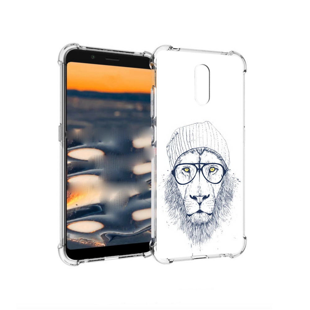 

Чехол MyPads Tocco для Nokia C2 хиппи лев (PT227055.113.663), Прозрачный, Tocco