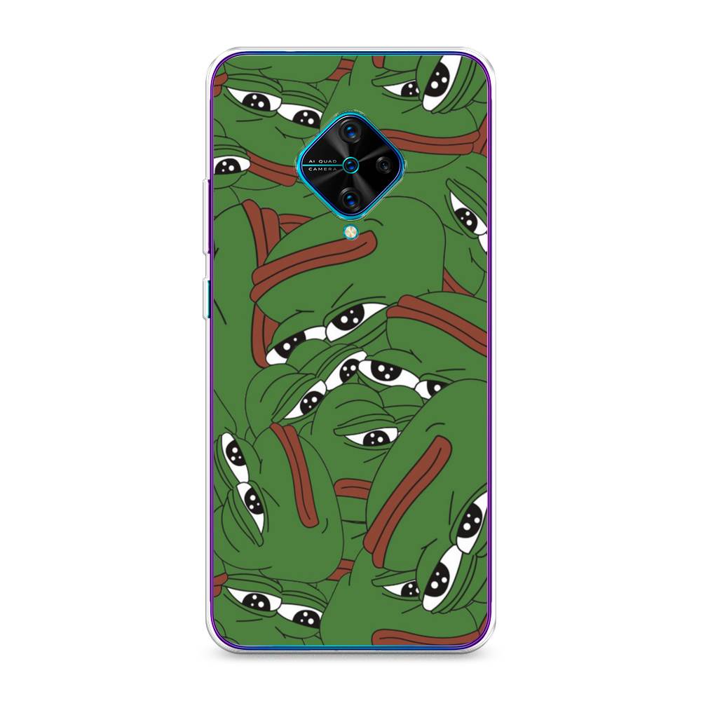 

Чехол Awog на Vivo Y9s "Печальный frog", Разноцветный, 262450-9