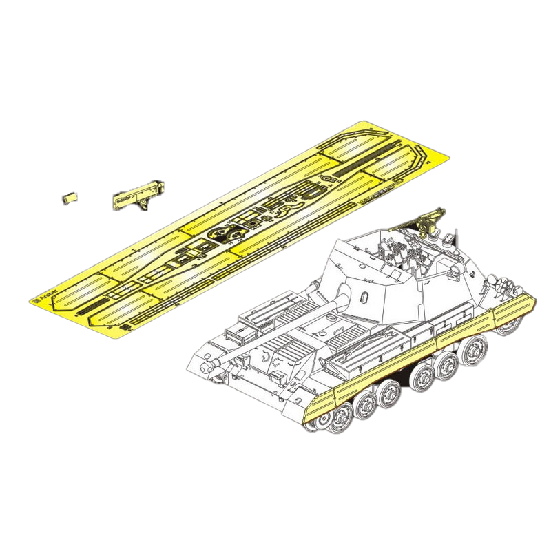 

Фототравление Voyager Model 1/35 для Британской самоходной противотанковой пушки PEA415, Однотонный