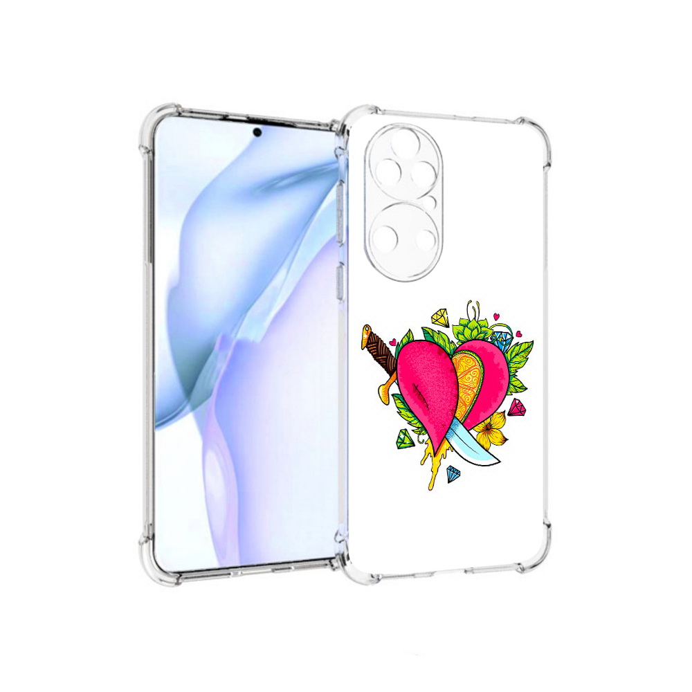 

Чехол MyPads Tocco для Huawei P50 Фруктовое сердце, Прозрачный, Tocco