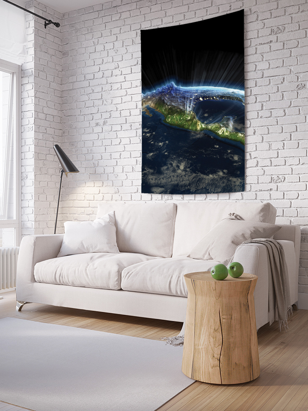 

Вертикальное фотопанно на стену JoyArty Видимость из космоса 100x150 см, Видимость из космоса