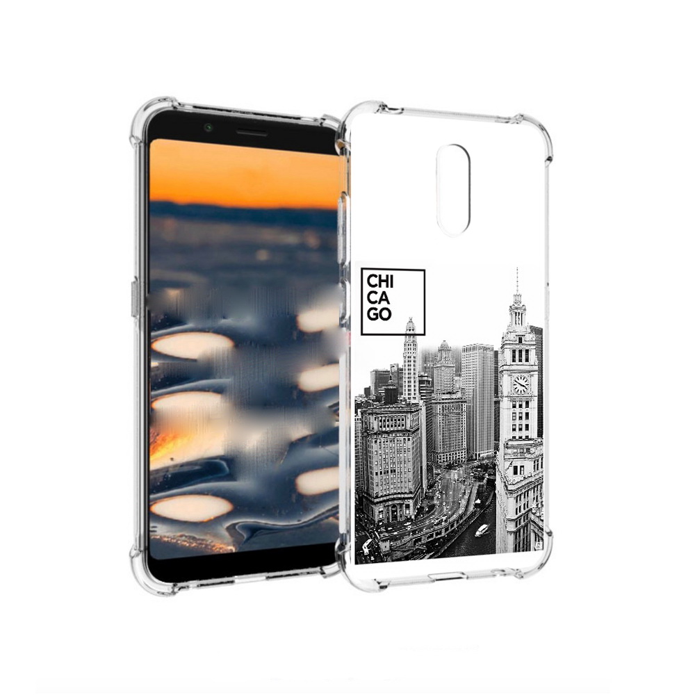 

Чехол MyPads Tocco для Nokia C2 черно белый чикаго (PT227055.113.689), Прозрачный, Tocco