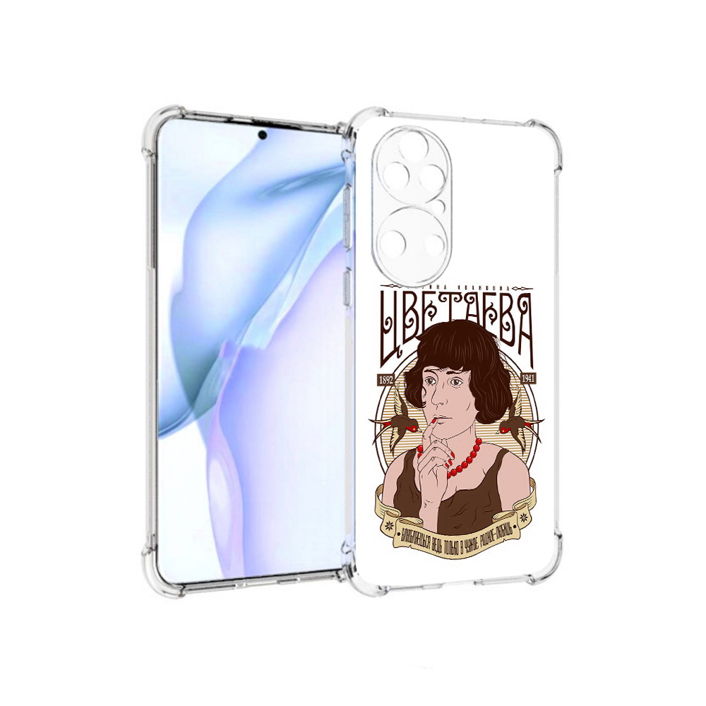 

Чехол MyPads Tocco для Huawei P50 Цветаева, Прозрачный, Tocco