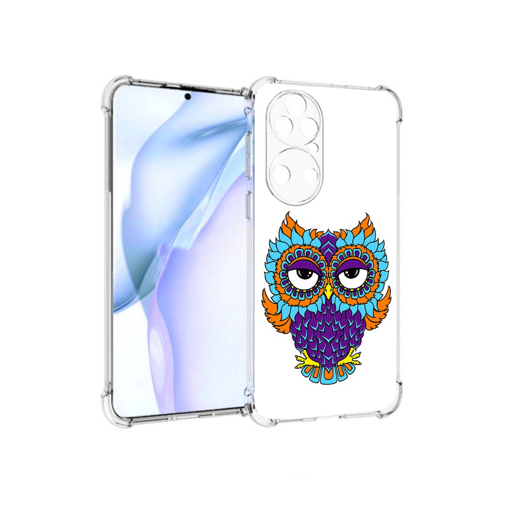 

Чехол MyPads Tocco для Huawei P50 Цветная сова, Прозрачный, Tocco