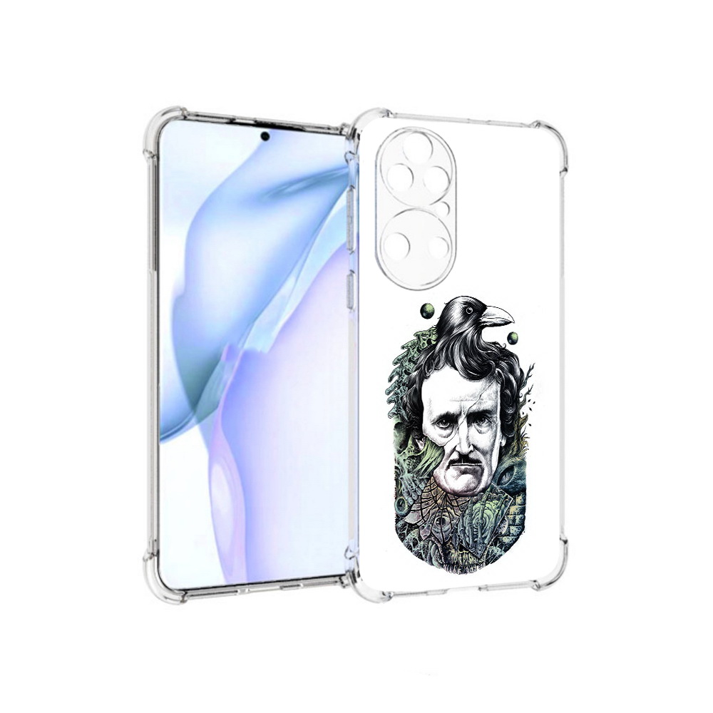 

Чехол MyPads Tocco для Huawei P50 Эдгар Аллан с вороном, Прозрачный, Tocco