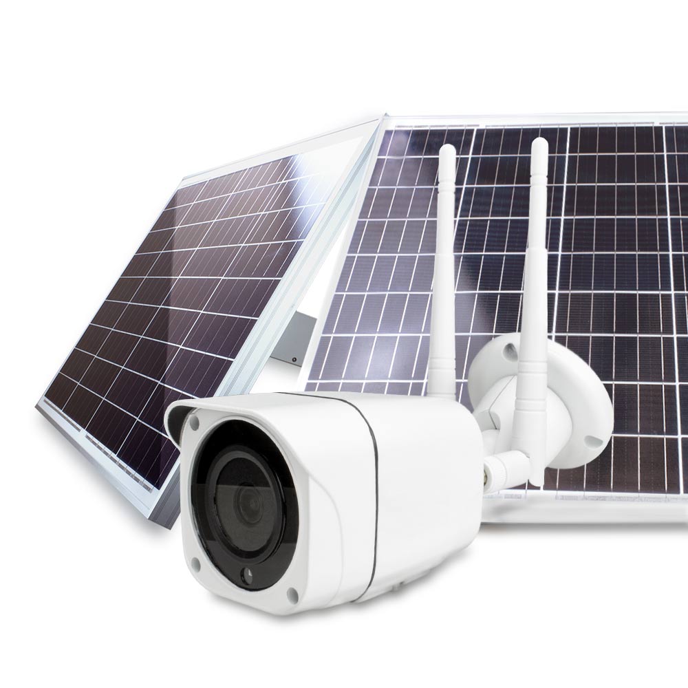 Беспроводная автономная 4G камера 2Мп Ps-Link GBK120W20 с 2 солнечными панелями по 60Вт