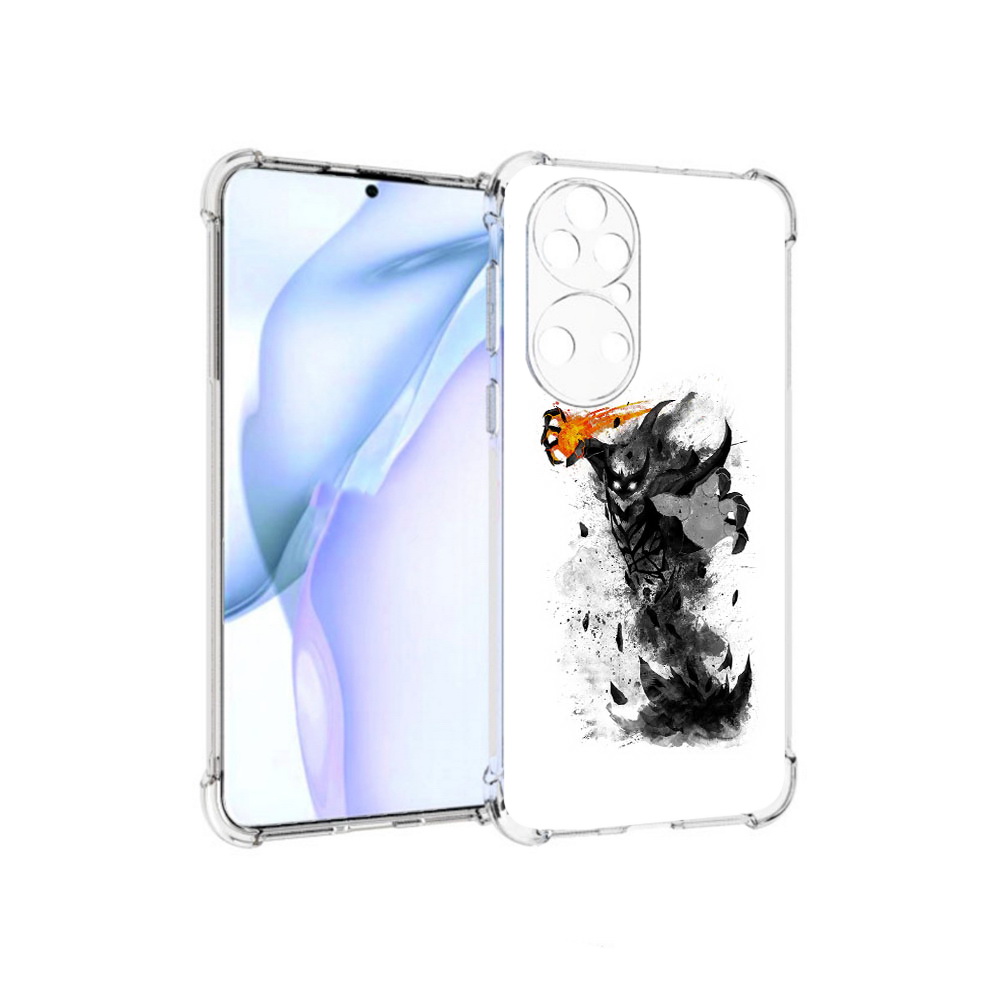 

Чехол MyPads Tocco для Huawei P50 nevermore черно белый, Прозрачный, Tocco
