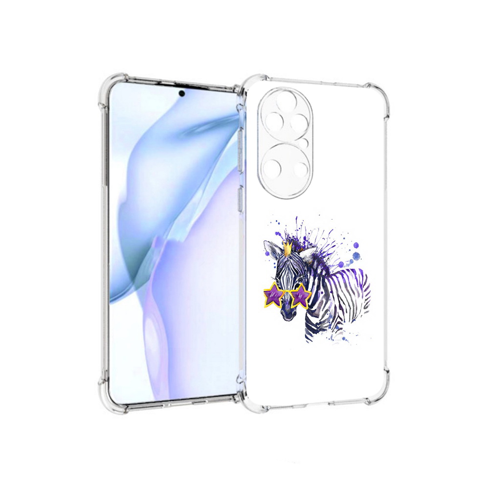 

Чехол MyPads Tocco для Huawei P50 акварельная зебра, Прозрачный, Tocco