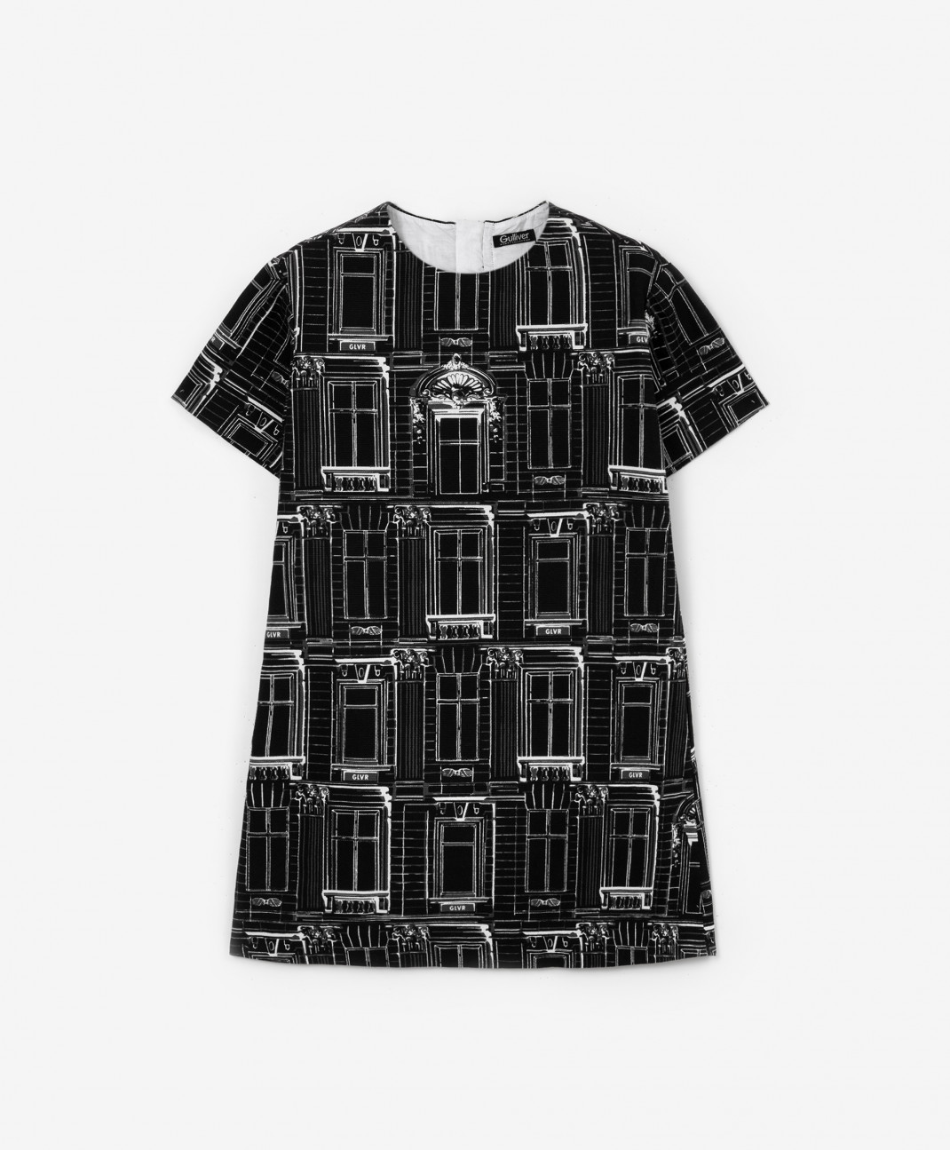 Платье детское Gulliver 123GPGC2503, цвет черный, размер 104