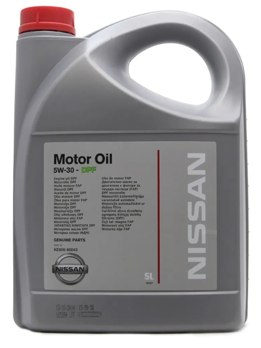 Моторное масло Nissan синтетическое Motor Oil Dpf 5W30 5л