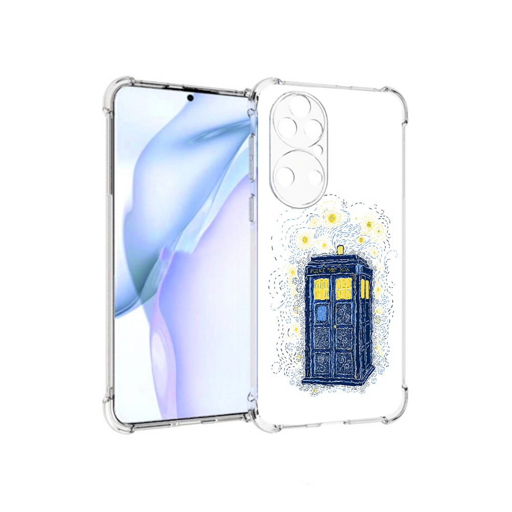 

Чехол MyPads Tocco для Huawei P50 будка рисунок, Прозрачный, Tocco