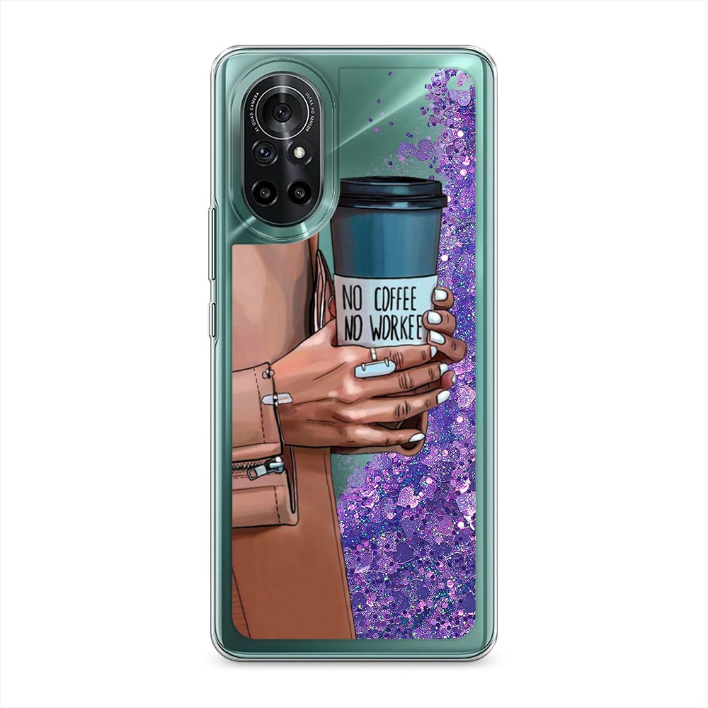 

Чехол Awog на Honor V40 Lite/Huawei Nova 8 "No coffee", Разноцветный, 6105192-1