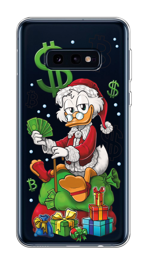 

Чехол на Samsung Galaxy S10E "Богатый санта Скрудж Макдак", Белый;красный;зеленый, 27250-1