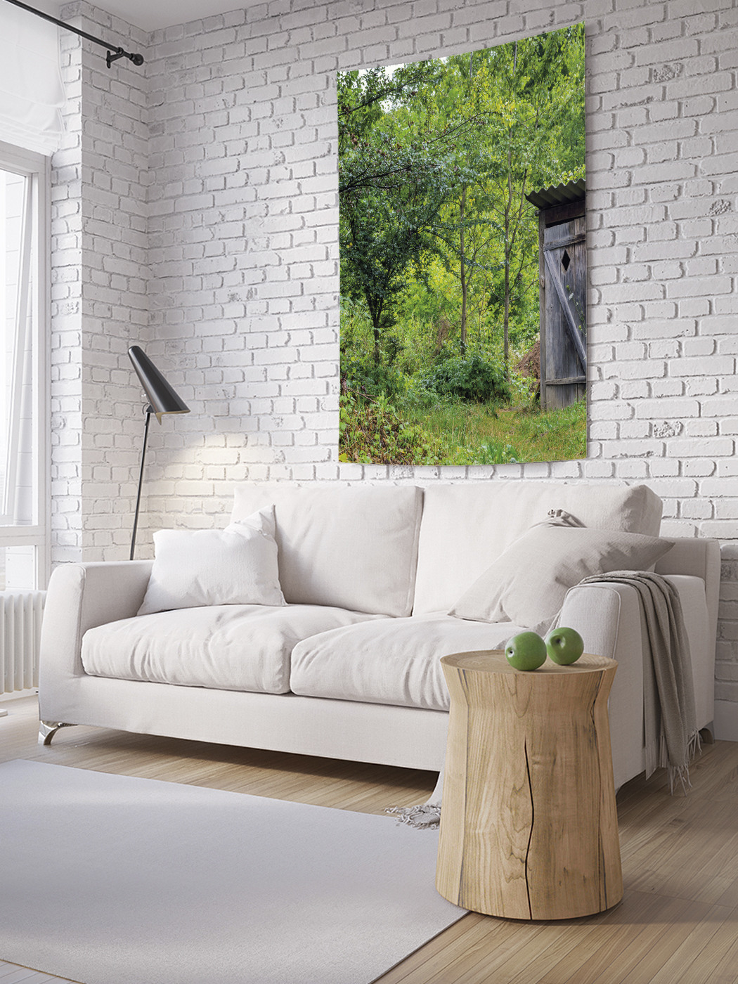 

Вертикальное фотопанно на стену JoyArty Одинокий туалет 150x200 см, Одинокий туалет
