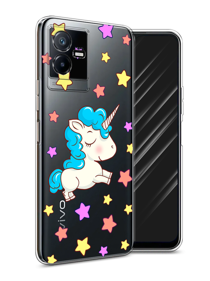 

Чехол Awog на Vivo Y73t "Звездный единорог", Голубой;фиолетовый;желтый, 268050-2