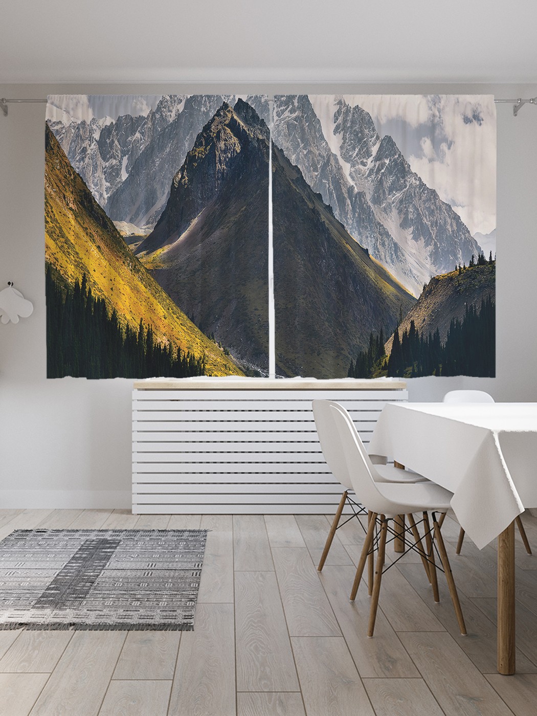 

Шторы с фотопечатью JoyArty "Гора Пик Талгар" из сатена, 290х180 см, Гора Пик Талгар