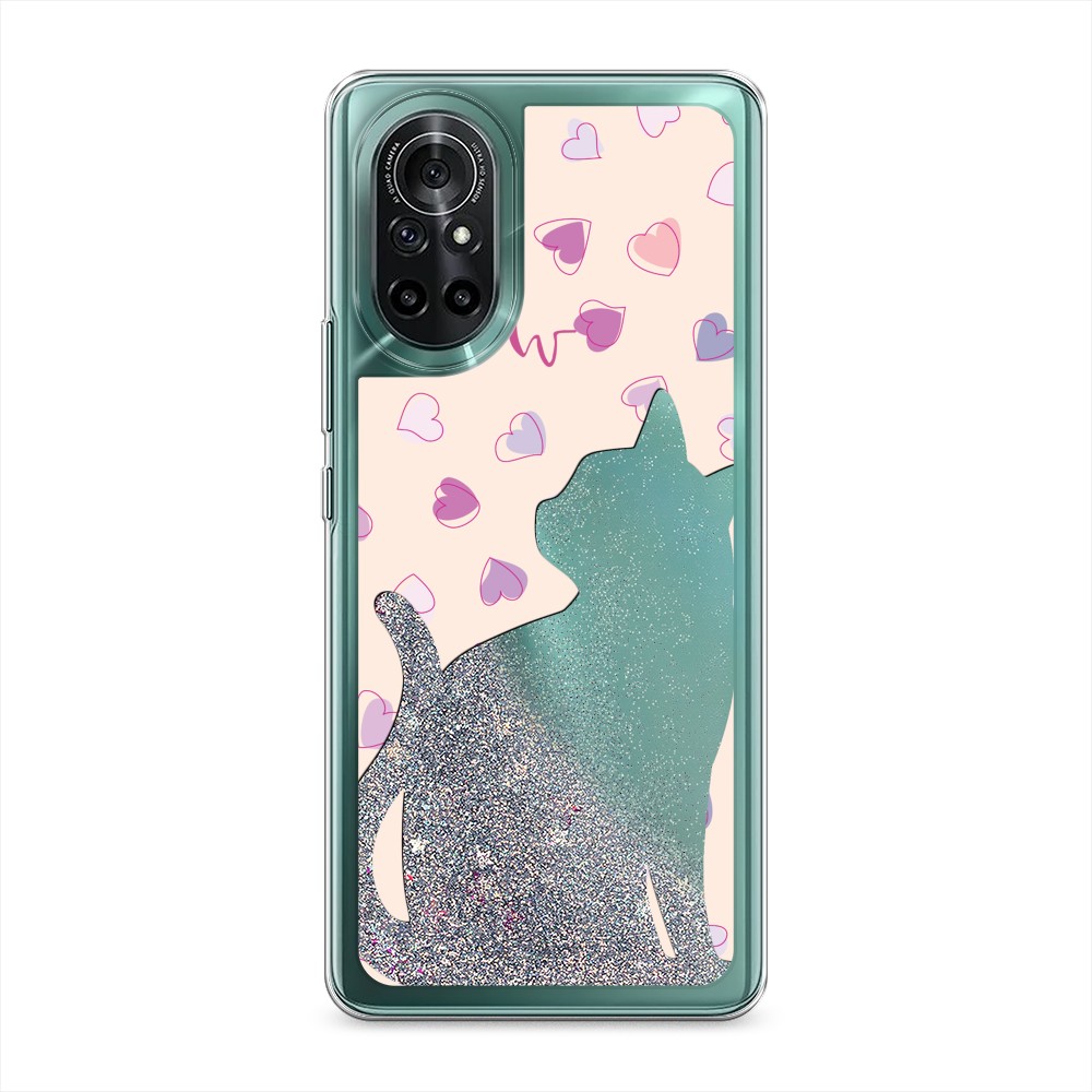 

Чехол Awog на Honor V40 Lite/Huawei Nova 8 "Прозрачный кот", Разноцветный, 6105191-1
