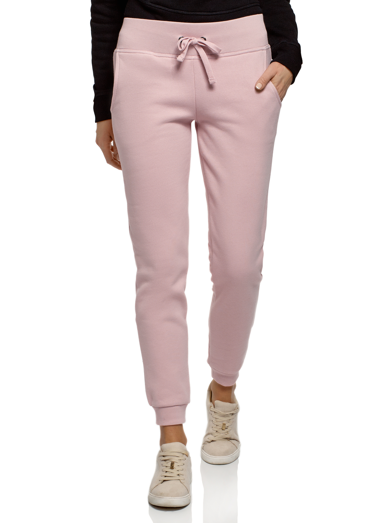 Спортивные брюки женские oodji 16700030-25B розовые L