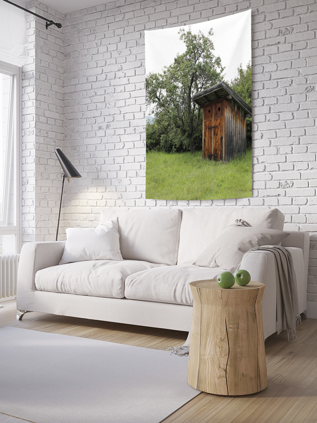 

Вертикальное фотопанно на стену JoyArty Деревенский туалет 150x200 см, Деревенский туалет