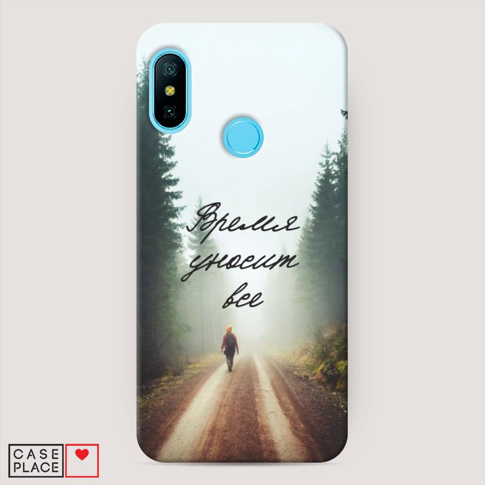 фото Пластиковый чехол "время уносит все" на xiaomi mi a2 lite awog