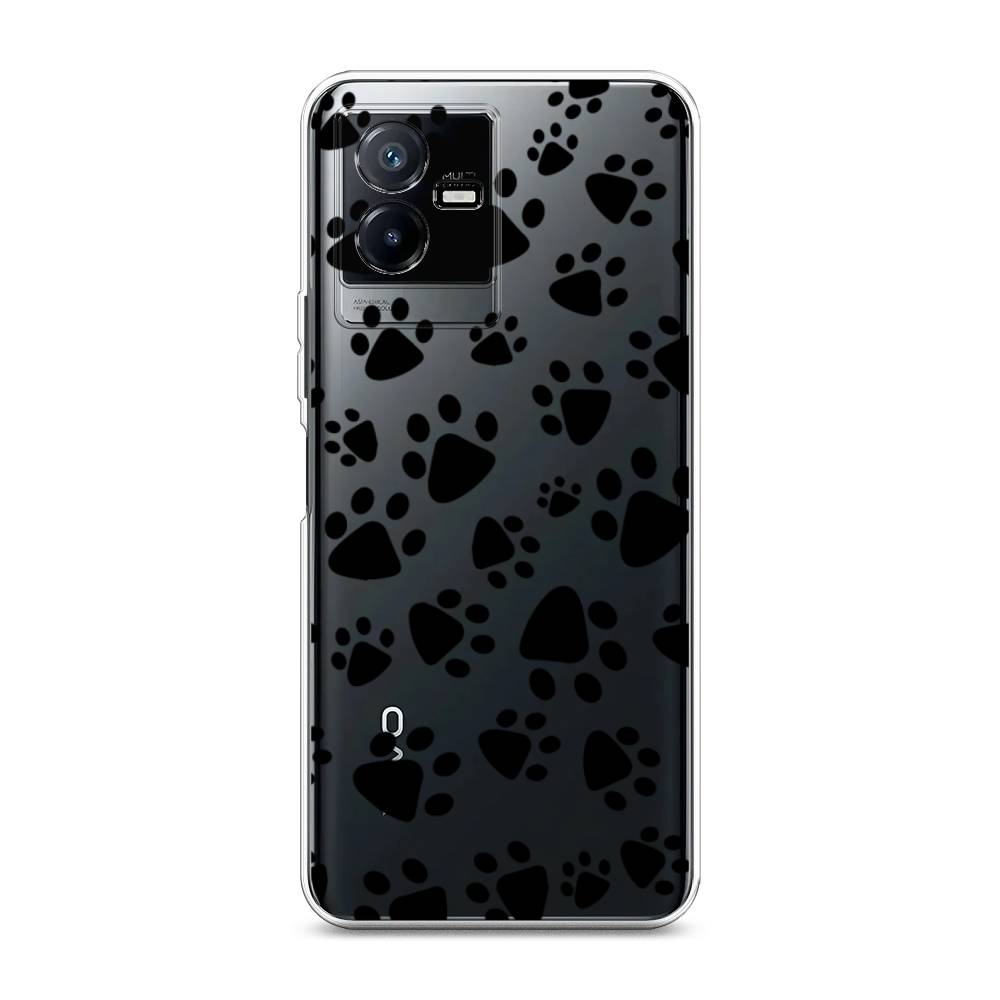 

Чехол Awog на Vivo Y73t "Лапки черные", Черный, 268050-2