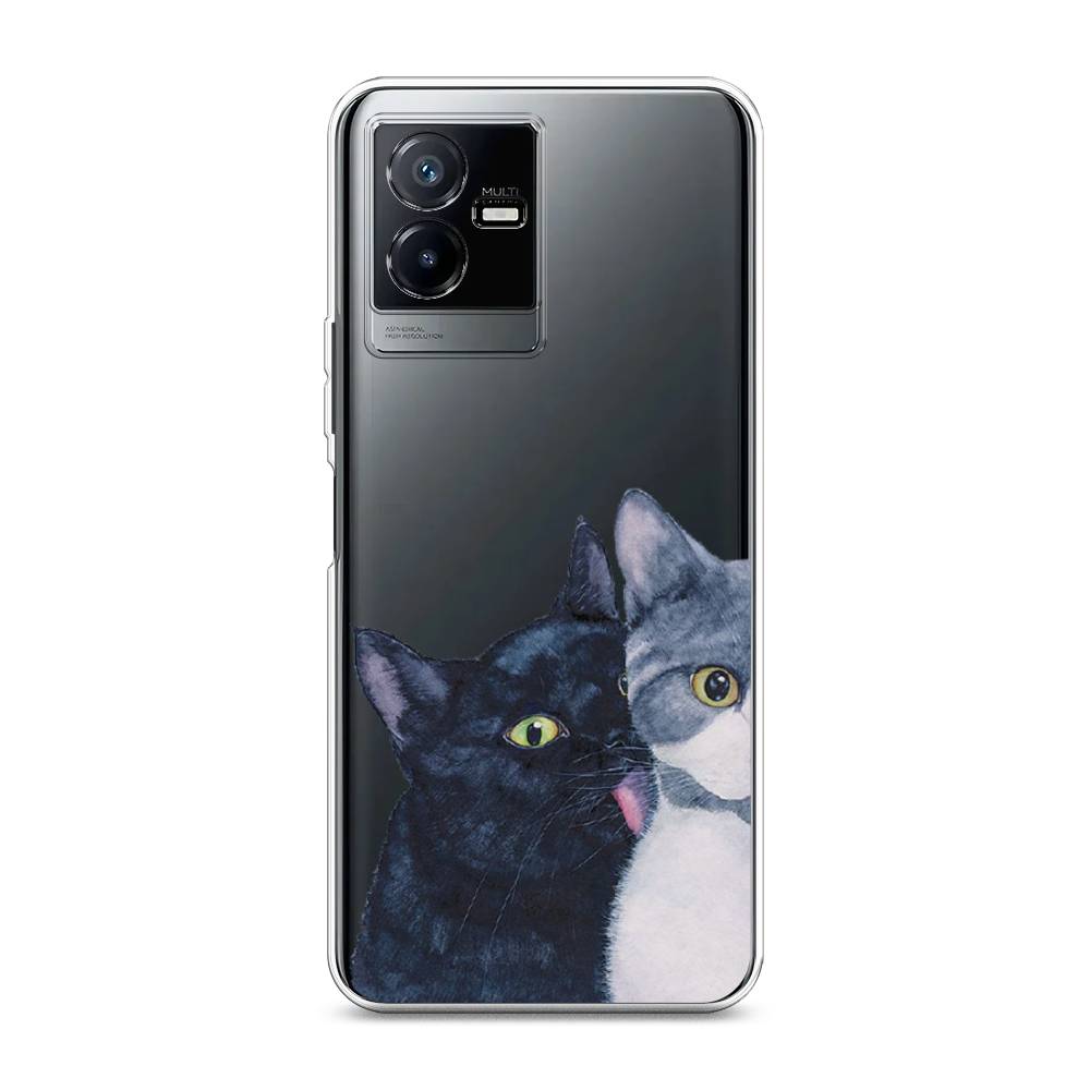 

Чехол Awog на Vivo Y73t "Кошачья любовь", Синий, 268050-1