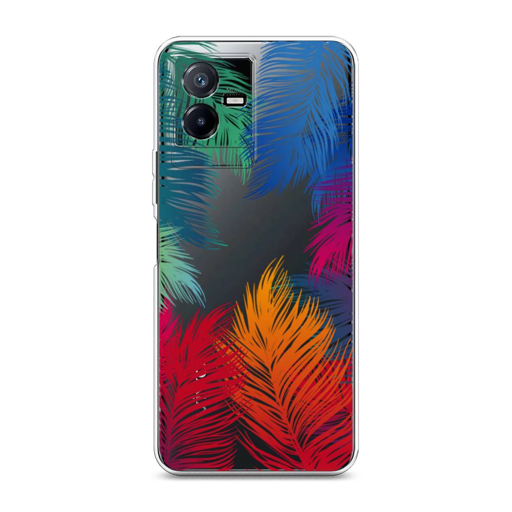 

Чехол Awog на Vivo Y73t "Рамка из перьев", Красный, 268050-4