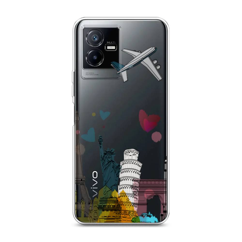 

Чехол Awog на Vivo Y73t "Самолет путешествий", Желтый, 268050-10