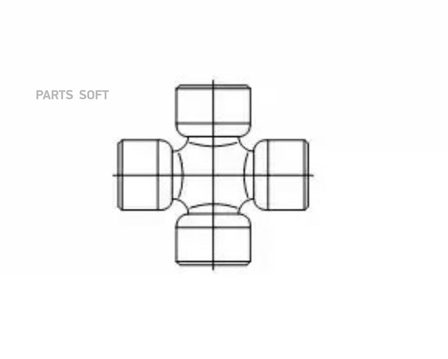 Крестовина Gkn U041 0 24.00x63.31 GKN (Loebro) арт. U041