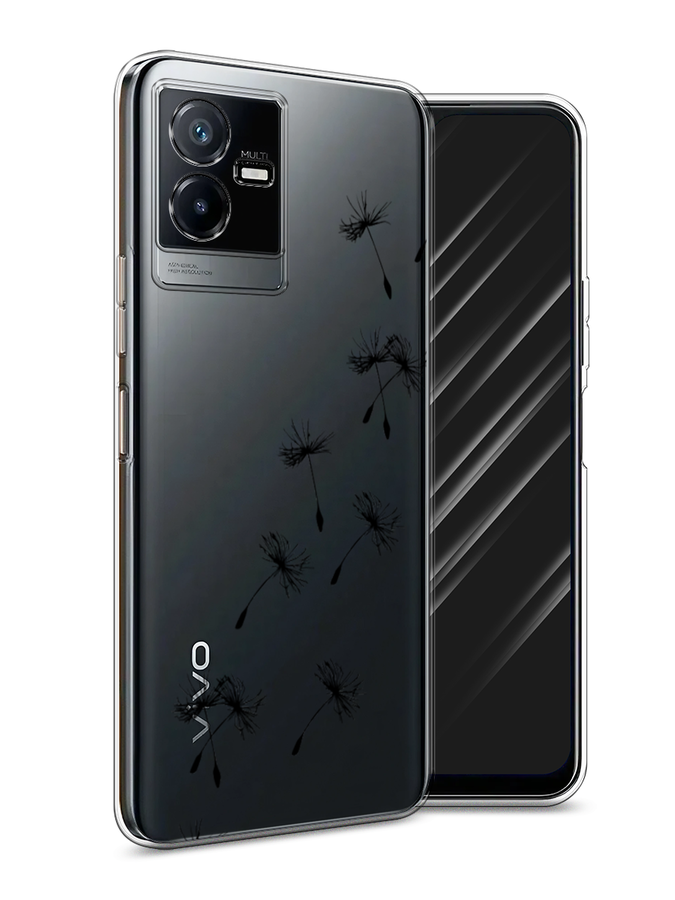 

Чехол Awog на Vivo Y73t "Летящие одуванчики", Черный, 268050-8