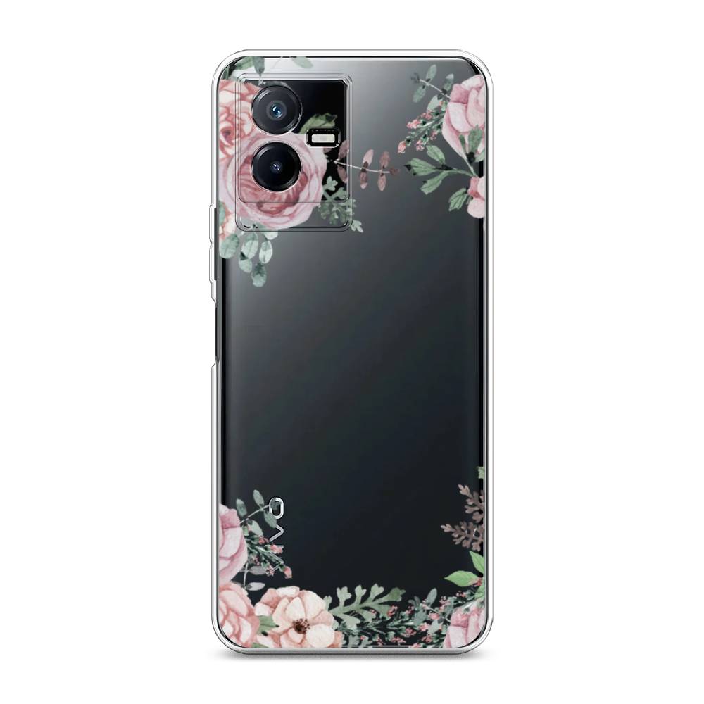 

Чехол Awog на Vivo Y73t "Нежные розы акварель", Прозрачный;розовый;зеленый, 268050-8