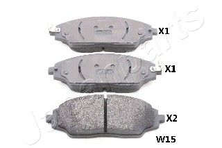 

Тормозные колодки Japanparts дисковые PAW15AF