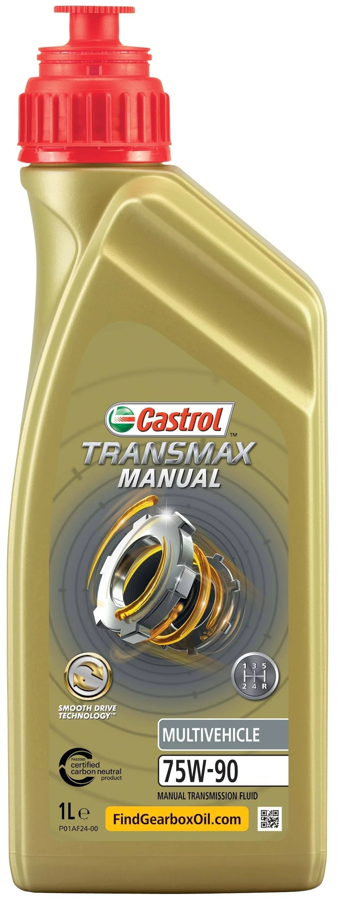 фото Масло трансмиссионное "castrol" transmax manual multivchicle 75w90 gl-4 (1 л) синт. castro