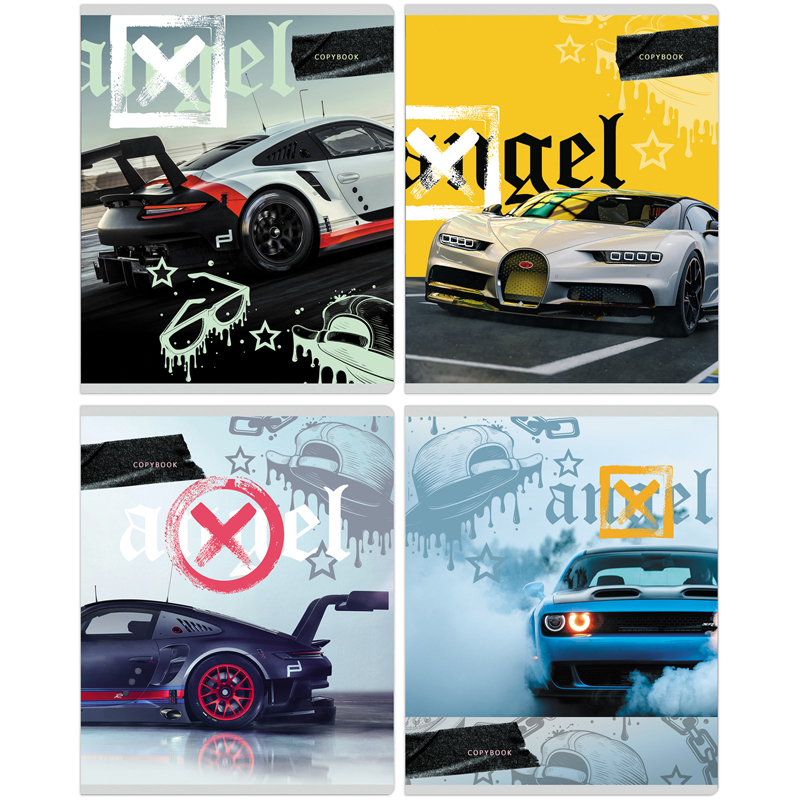 

Тетрадь 40л., А5, клетка BG "Street angel", (4шт.)